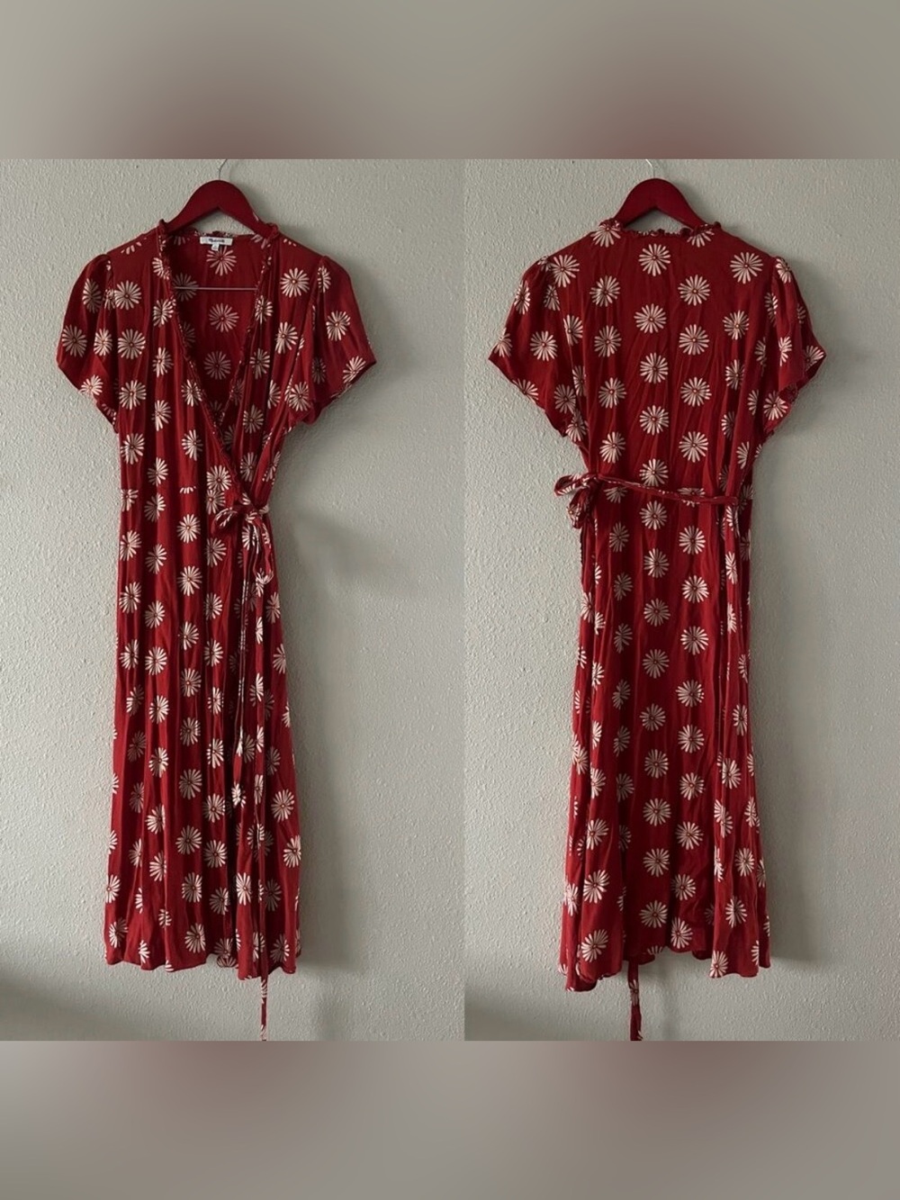 Madewell Wrap Midi Dress - Picture 6 of 7